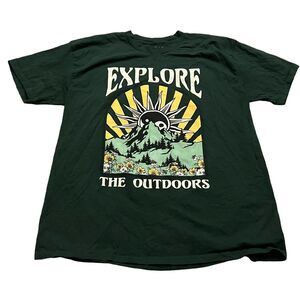 Explore the Outdoors Peace Sign Oversized shirt from ASOS